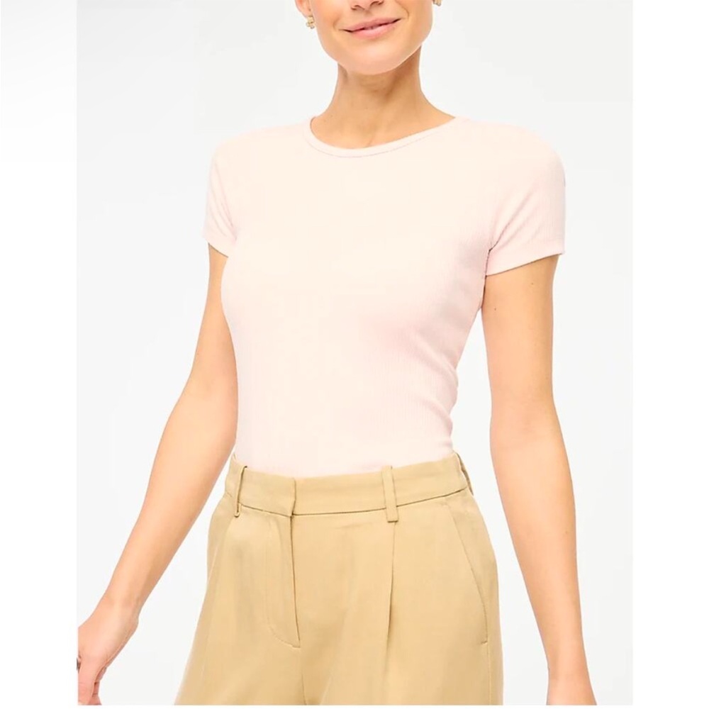 Jcrew Ribbed crewneck tee
